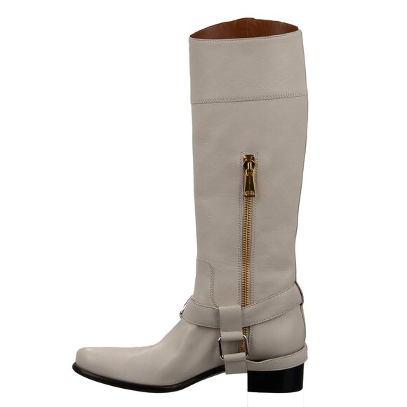Dolce & Gabbana - Biker Buckles Boots HARLEY White 39 US 9 - Picture 3 of 5